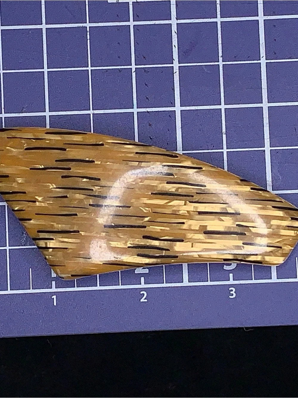 Vintage Celluloid Hair Barrette Made In France Pinup Rockabilly Retro Rare
